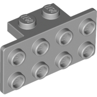 Lego auto konzola (nosič) pro nárazník 1x2 - 2x4, světle modro šedá (4613165, 6118827)